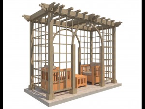 pergola 14 3D मॉडल