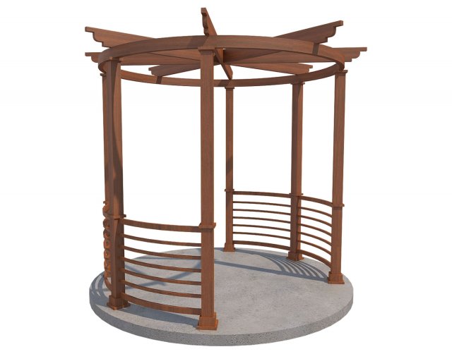 pergola 16 Modèle 3D .c4d .max .obj .3ds .fbx .stl .blend 