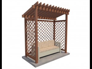 4 pergolas set 2 3D मॉडल