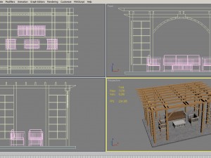 8 pergolas set 1 Model 3D