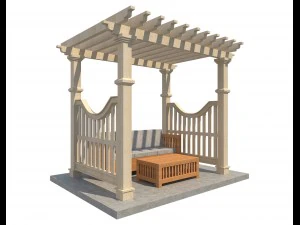 16 pergolas set 1 3D Model