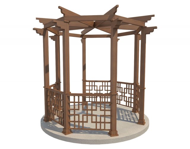 pergola 17 3D मॉडल .c4d .max .obj .3ds .fbx .stl .blend 