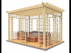 pergola 18 3D मॉडल