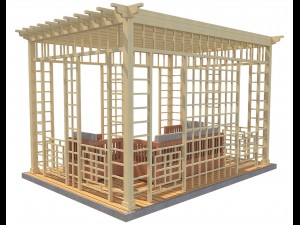pergola 18 3D मॉडल