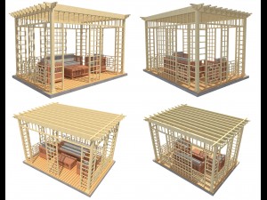 pergola 18 3D मॉडल