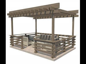 pergola 19 3D मॉडल