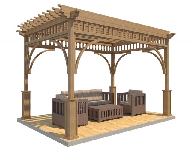 pergola 20 3D मॉडल .c4d .max .obj .3ds .fbx .stl .blend 