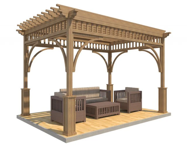 pergola 20 3D Model .c4d .max .obj .3ds .fbx .stl .blend