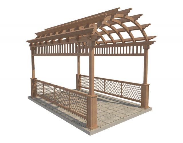 pergola 22 3D मॉडल .c4d .max .obj .3ds .fbx .stl .blend 