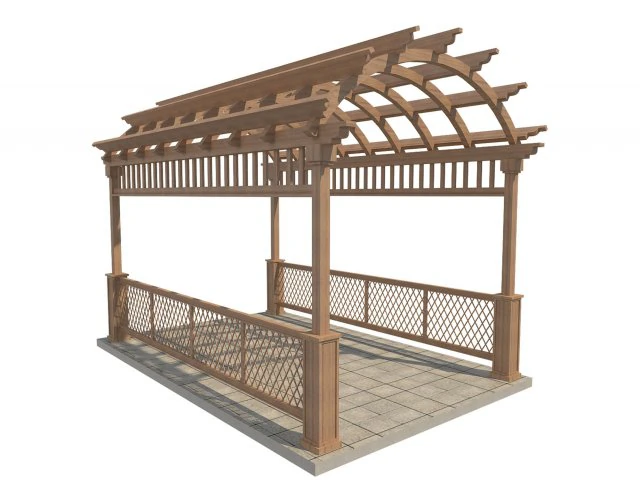 pergola 22 3D Model .c4d .max .obj .3ds .fbx .stl .blend 