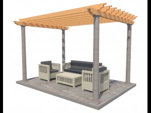 pergola 23 3D मॉडल