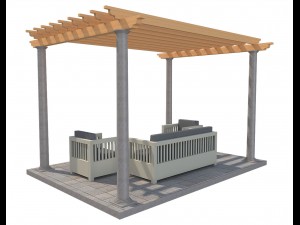 pergola 23 3D मॉडल