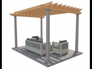 pergola 23 3D मॉडल