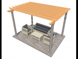 pergola 23 3D मॉडल