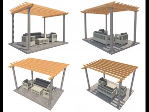 pergola 23 3D मॉडल