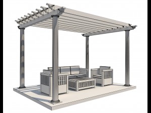 pergola 23 3D मॉडल