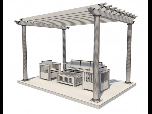 pergola 23 3D मॉडल