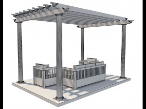 pergola 23 3D मॉडल