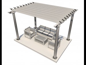 pergola 23 3D मॉडल