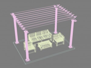 pergola 23 3D मॉडल