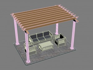 pergola 23 3D मॉडल