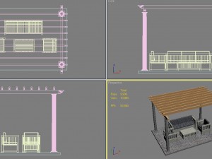 pergola 23 3D मॉडल