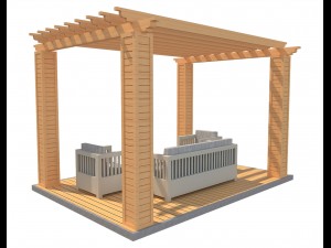 pergola 24 3D मॉडल