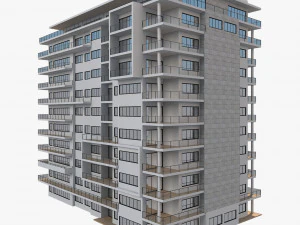 apartment building6 3D Model