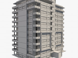 apartment building6 3D Model
