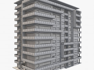 apartment building6 3D Model