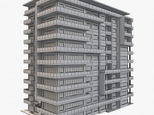 apartment building6 3D Model