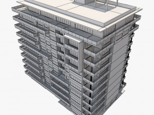 apartment building6 3D Model