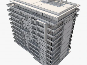 apartment building6 3D Model