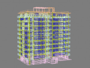 apartment building6 3D Model