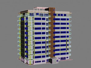 apartment building6 3D Model