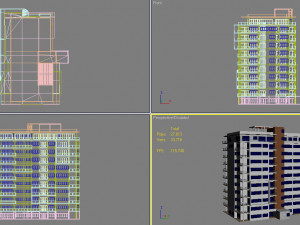 apartment building6 3D Model