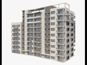 apartment building7 Modèle 3D