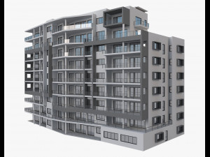 apartment building7 Modèle 3D