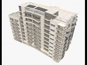 apartment building7 3D Model