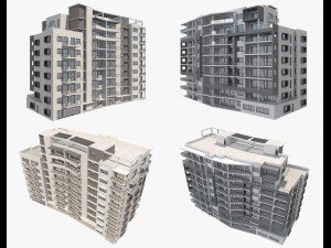 apartment building7 Modèle 3D
