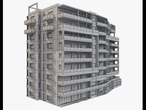 apartment building7 3D Model