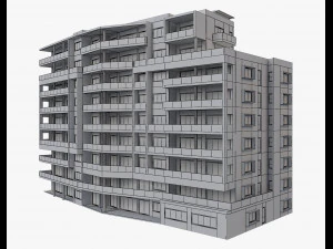 apartment building7 3D Model