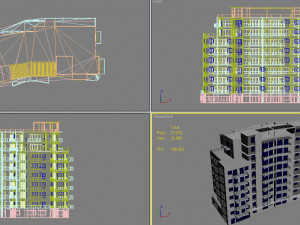 apartment building7 Modèle 3D