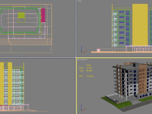 apartment building 8 3D Model