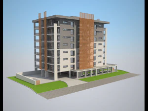 apartment building 8 3D Model