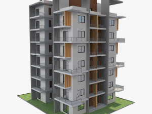 apartment building9 3D-Modell