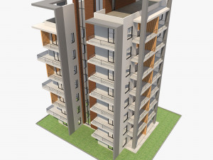 apartment building9 3D-Modell