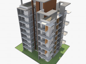 apartment building9 3D-Modell