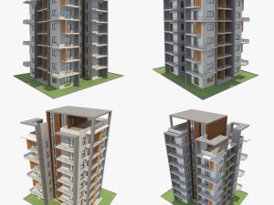 apartment building9 3D Model
