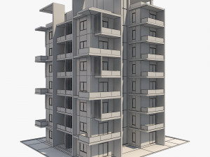 apartment building9 3D-Modell